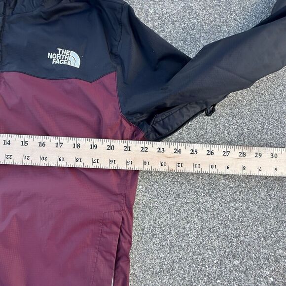 The North Face Venture 2 Jacket Mens Medium Maroon DryVent Rain Coat Hiking - Picture 2 of 7